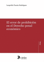 ERROR DE PROHIBICION EN EL DERECHO PENAL ECONOMICO EL