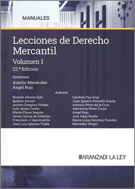 LECCIONES DE DERECHO MERCANTIL VOL I 2024