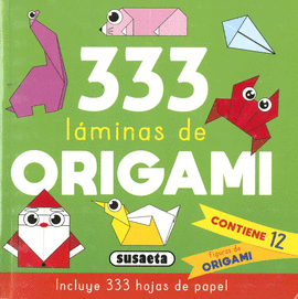 333 LAMINAS DE ORIGAMI VERDE