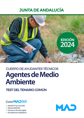 CUERPO DE AYUDANTES TECNICOS AGENTE DE MEDIO AMBIENTE JUNTA DE ANDALUCIA TEST DEL TEMARIO COMUN 2024