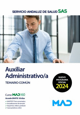 AUXILIAR ADMINISTRATIVO /A SAS TEMARIO COMUN 2024