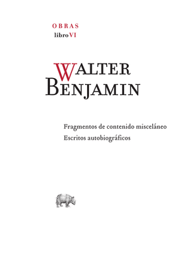 OBRAS COMPLETAS WALTER BENJAMIN LIBRO VI