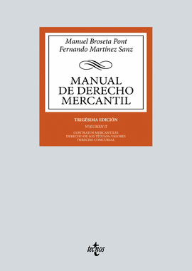 MANUAL DE DERECHO MERCANTIL VOL II 2024