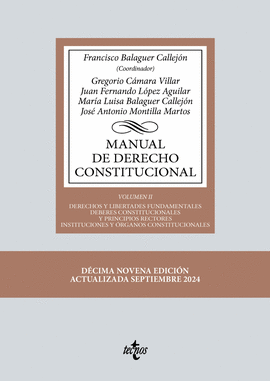 MANUAL DE DERECHO CONSTITUCIONAL VOL II 2024