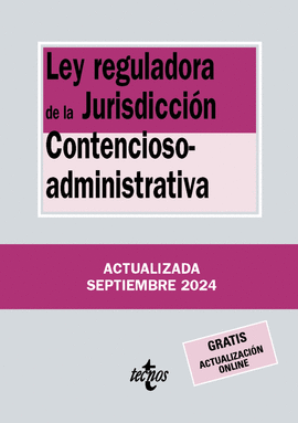 LEY REGULADORA DE LA JURISDICCION CONTENCIOSO ADMINISTRATIVA 2024