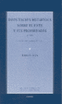 DISPUTACION METAFISICA SOBRE EL ENTE Y SUS PROPIEDADES