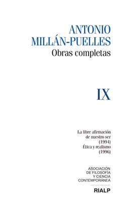 OBRAS COMPLETAS ANTONIO MILLAN PUELLES VOL IX