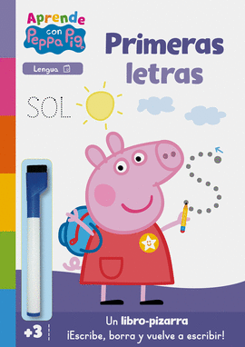 PRIMERAS LETRAS LIBRO PIZARRA PEPPA PIG