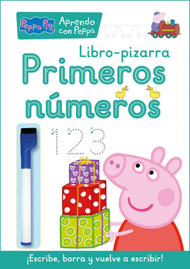 PRIMEROS NUMEROS LIBRO-PIZARRA PEPPA PIG