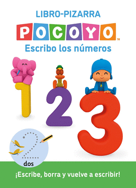 POCOYO LIBRO PIZARRA LECTOESCRITURA ESCRIBO LOS NUMEROS