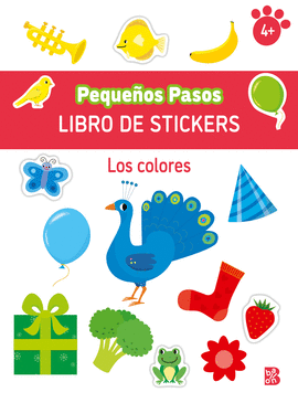 PEQUEÑOS PASOS LIBRO DE STICKERS LOS COLORES +4