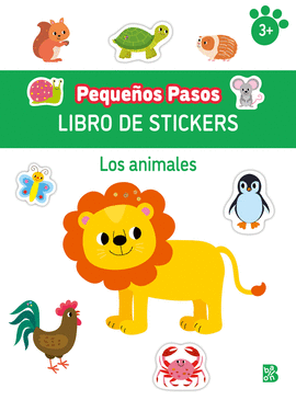 PEQUEÑOS PASOS LIBRO DE STICKERS LOS ANIMALES +3