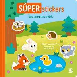 SUPER STICKERS LOS ANIMALES BEBE